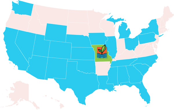 MO State highlight Map