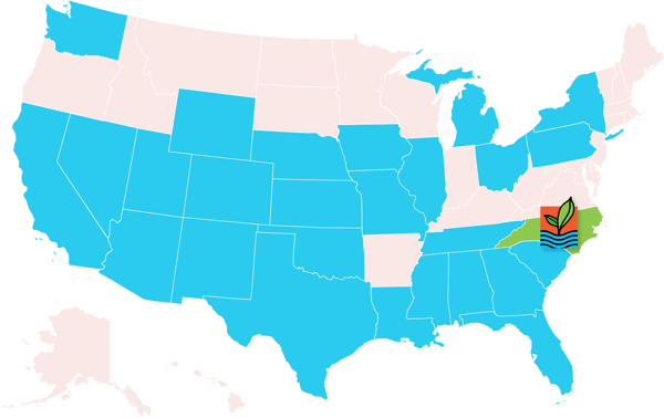 NC State highlight Map