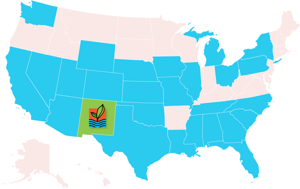 NM State highlight Map