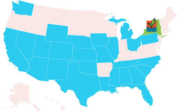 NY State highlight Map