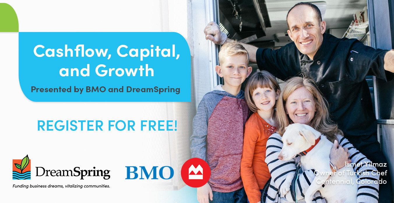 Cashflow, Capital, and Growth BMO DreamSpring Event Banner 1